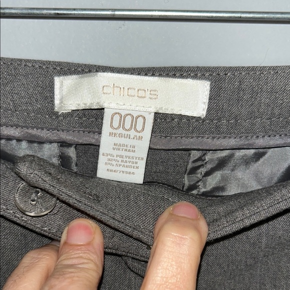 Gray Boot Cut Women's Pants - Picture 3 of 8